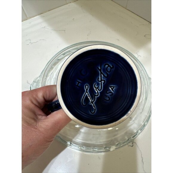 Cobalt Blue FIESTA Homer Laughlin HLC China USA Tom & Jerry Mug - Picture 11 of 11